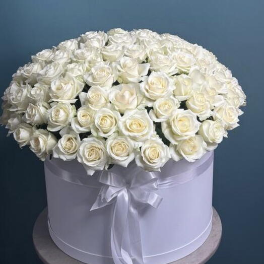 101 white rose box