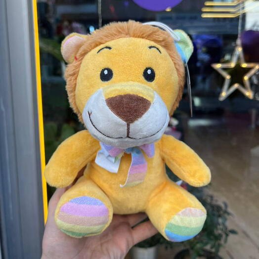 🦁💛 20 CM Peluş Sevimli Aslan Ayıcık | Kuçuk Boy Yumuşak Oyuncak