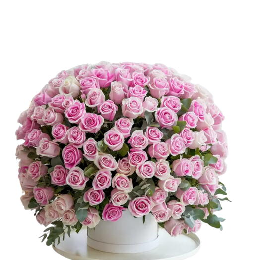 201 pink roses luxury