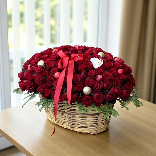 Kısır sepet içinde 101 adet Kırmızıgul