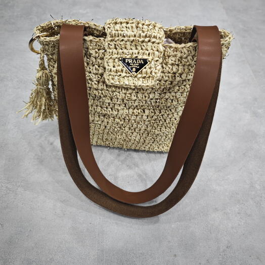 El Yapımı Örgu Kağıt İp Çanta Simli