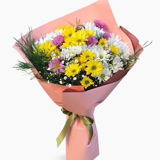 Karışık Papatya Buketi