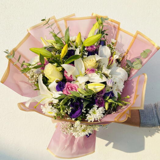 Lilyum ve Gerbera Buketi