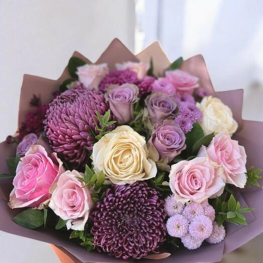Purple harmony bouquet