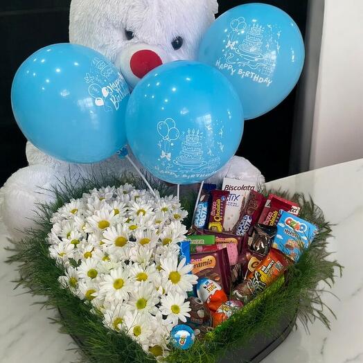 Kalp Kutuda Papatya, Çikolata ve Ayıcık