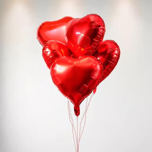 5 li Helyum Kalp Balon