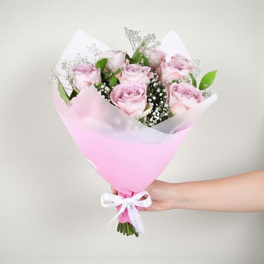 Love 7 li Lila Gul Buketi