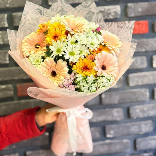 Gerbera Krizantem Buket