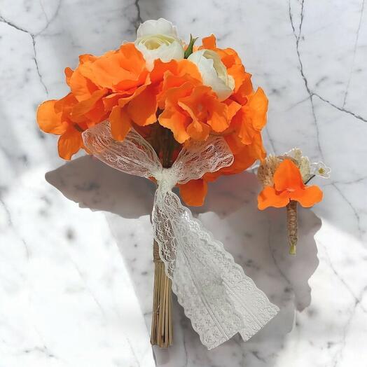 Özel tasarım ortanca şakayık buketi