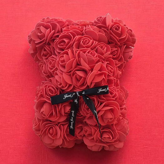 Red rose teddy bear- kırmızı gul ayıcık