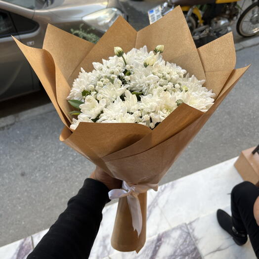 M BEYAZ KASIMPATI BUKETİ