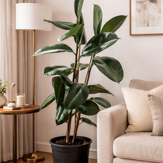 🌿 Pair of Rubber Plants (Ficus elastica) 100cm🌿