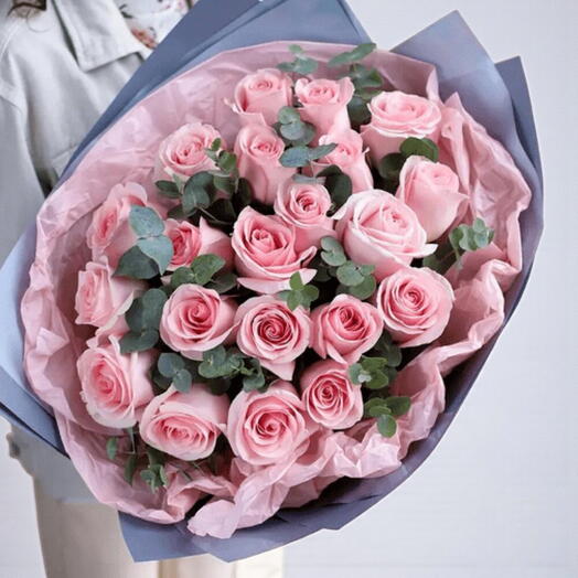 19 Pembe Gul Buketi