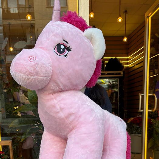🦄💗 120 cm Buyuk Boy Pembe Unicorn Peluş – Bol Dolgulu, Premium Kalite