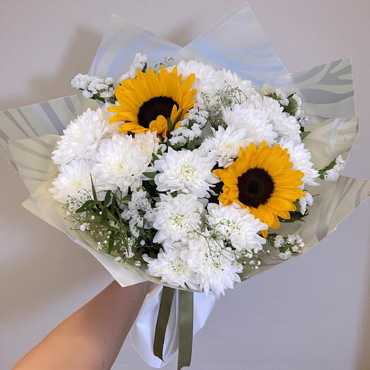 Ayçiçeği ve krizantemler