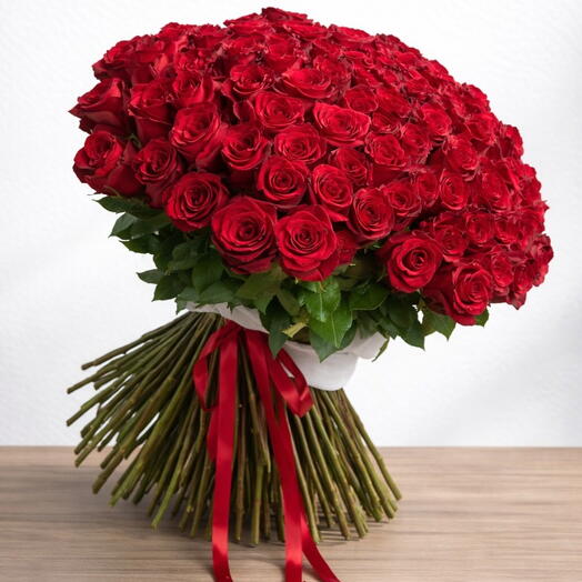 101 kırmızı gul  buketi