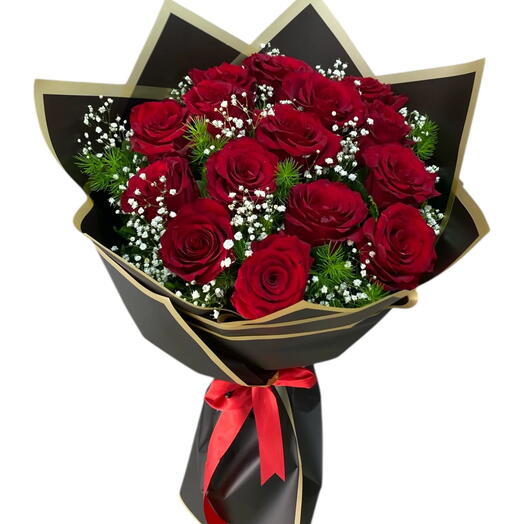 15 li Kırmızı Gul Buketi