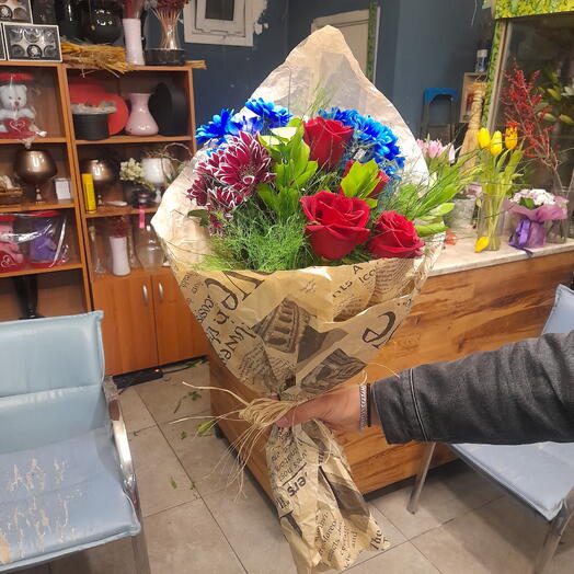 Krizantem gul buketi