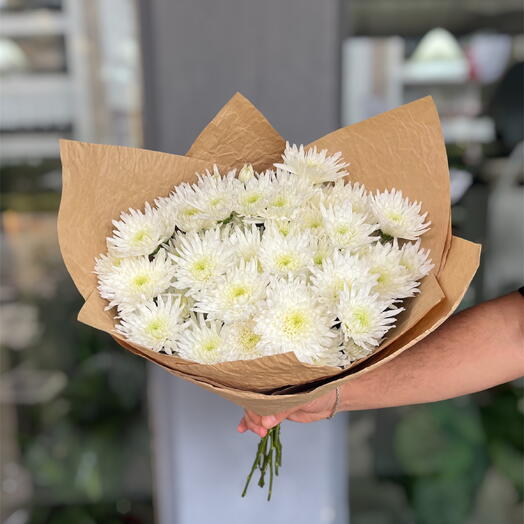 Beyaz Kasımpatı asalet buketi