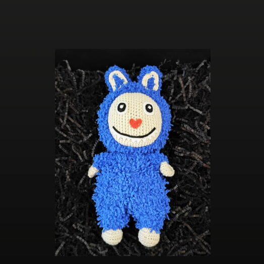 El Yapımı Örgu Oyuncak Mavi