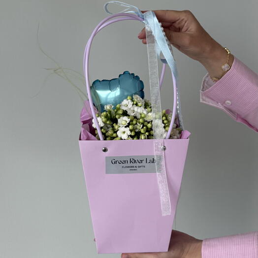 Beyaz Kalanchoe Kutuda – Anneler Gunu Hediyesi