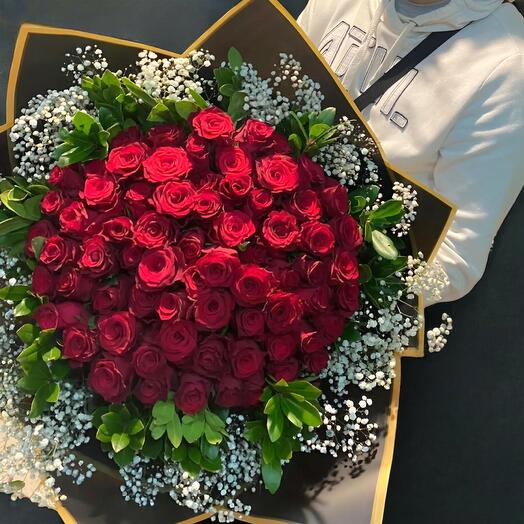 71 li Kırmızı Gul Buketi