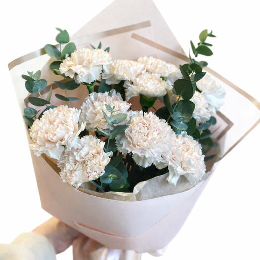 10 lu Beyaz Karanfil