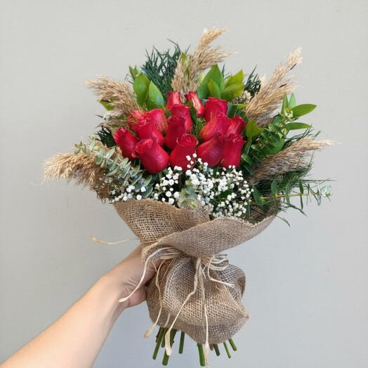 15 Doğal Gul Buketi