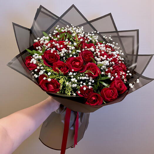 30 lu Kırmızı Gul Buketi