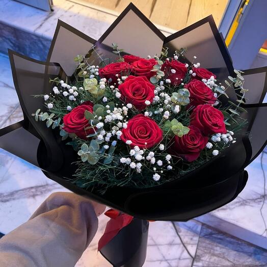 11 Lİ KIRMIZI GÜL BUKETİ