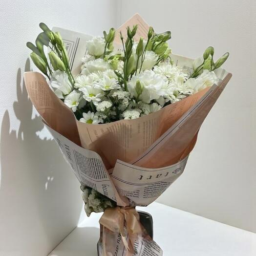 Papatya ve Lisyantus Status Buketi