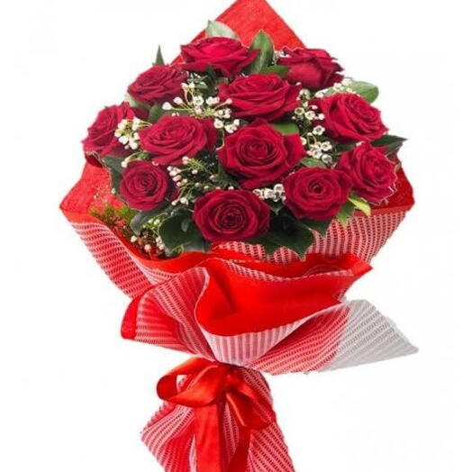 Kırmızı aşk buketi