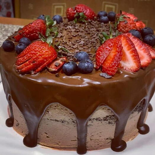 Çikolatalı Meyveli Pasta