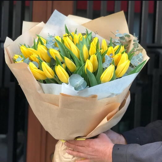 Yellow tulips