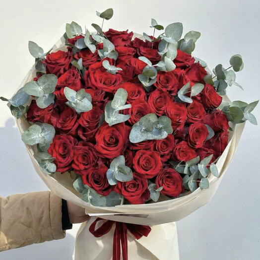 101 Kırmızı Gul Buketi – Buyuk ve Gosterişli Premium Aşk Buketi