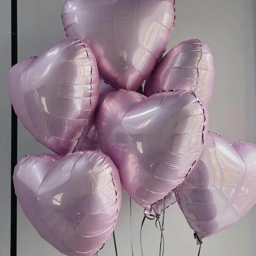 Luks Pembe Kalp Balon Buketi – Romantik Helyum Balon Seti