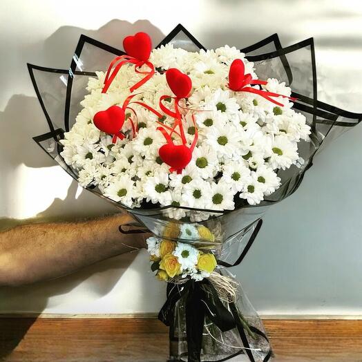 Kalpli Kasımpatı Buketi