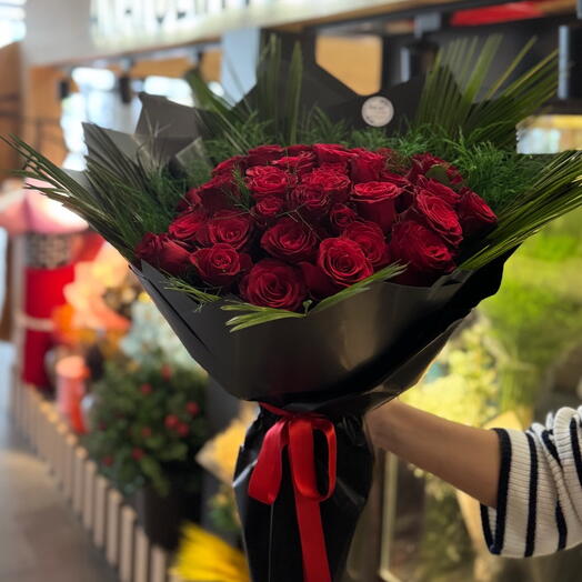 41 li Kırmızı Gul Buketi