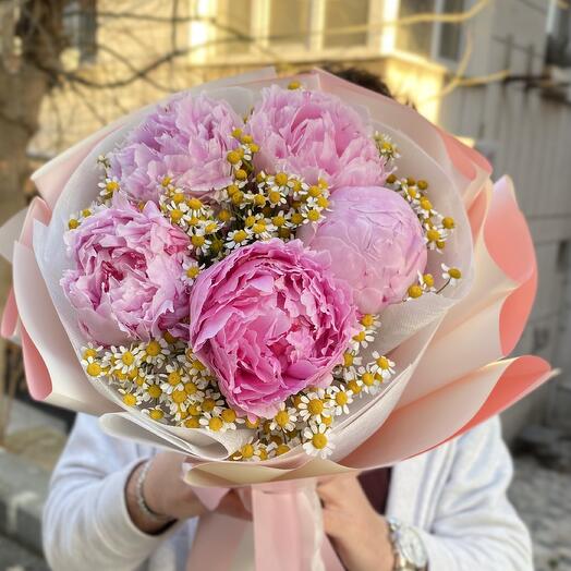 Şakayık Papatya Buketi