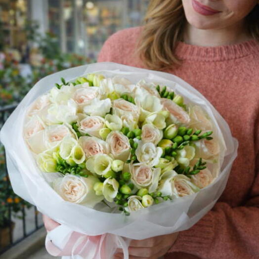 Mis Kokulu Frezyalar ve Spray Guller Buketi