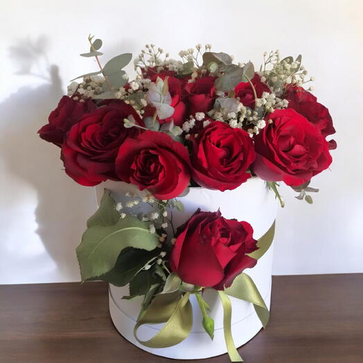 Kutulu kırmızı gul