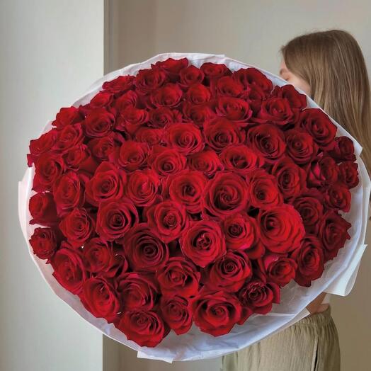 Royal Hand Bouquet – 101 İthal Kırmızı Gul