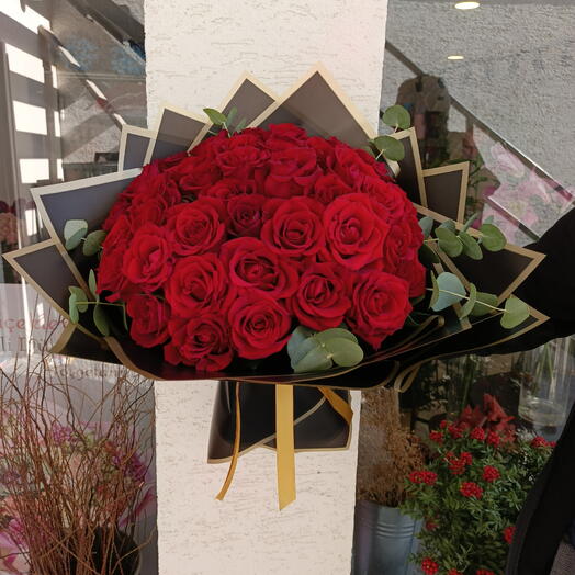 Red rose bouquet 41 pcs