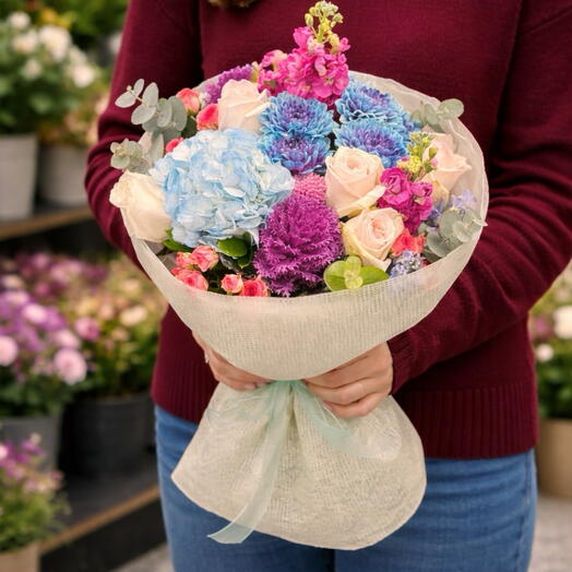 Blue Harmony Ortanca Gul Laleler