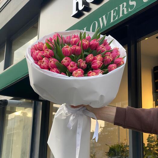 41 Pembe Lale Buketi