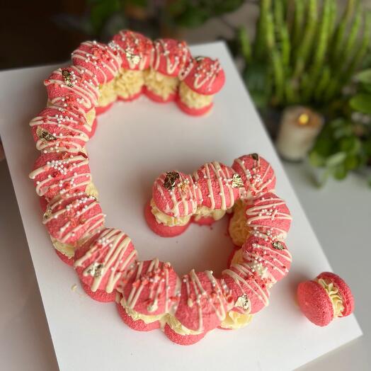 Harfli macaron pasta 9/10 kişilik