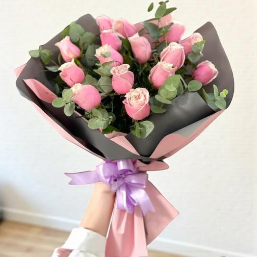 Pink Rose Bouquet - Elegant Love Meaning