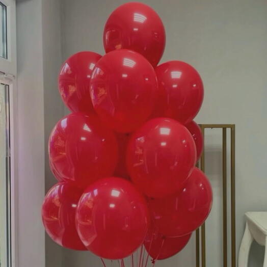 🎈 15 Red Balloon Bouquet