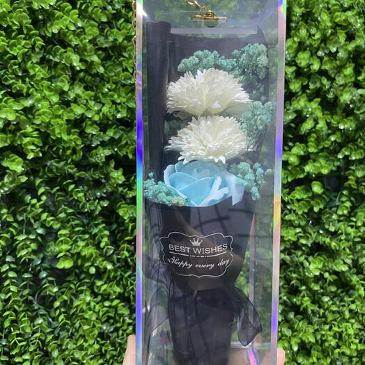 Mini kutuda ayıcık buket