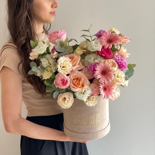 Gerbera ve Gül Kutusu